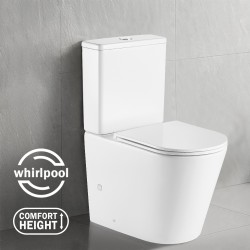 670x360x850mm Bathroom Whirlpool Silent Comfort Height Back To Wall White Ceramic Toilet Suite 670x360x850mm Bathroom Whirlpool Silent Comfort Height Back To Wall White Ceramic Toilet Suite